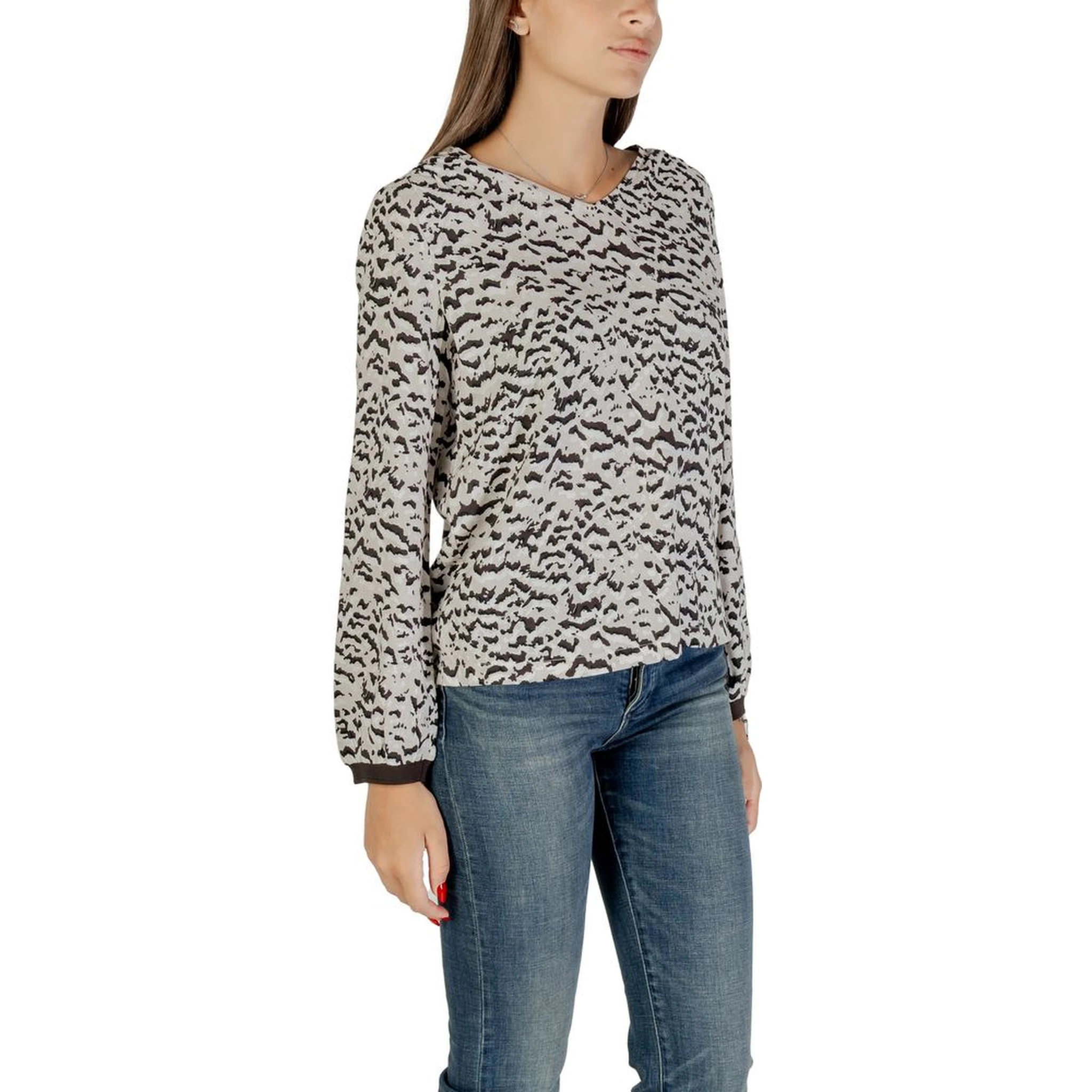 Bicolor Viscose Blouse