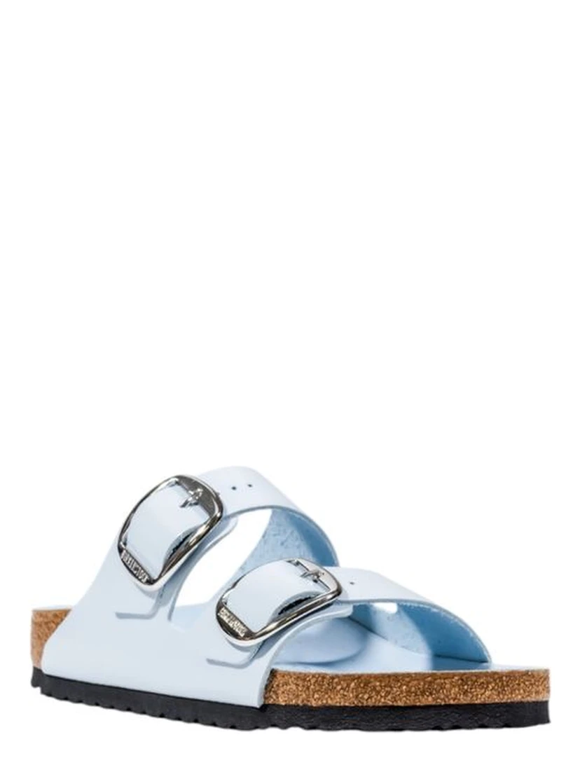 Blue Artificial Leather Slippers