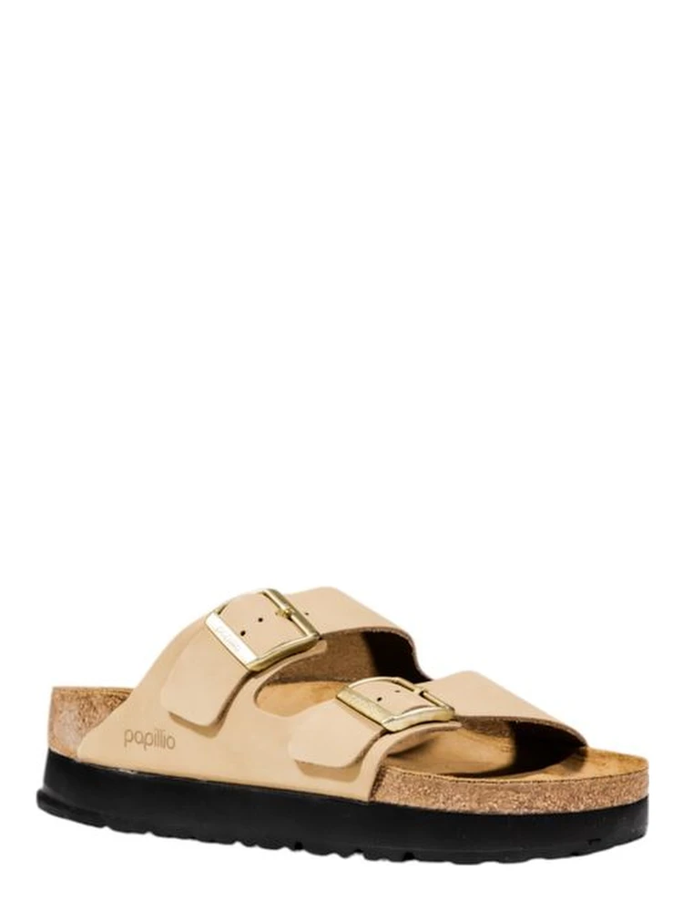 Beige Synthetic Platform Sandals alternative