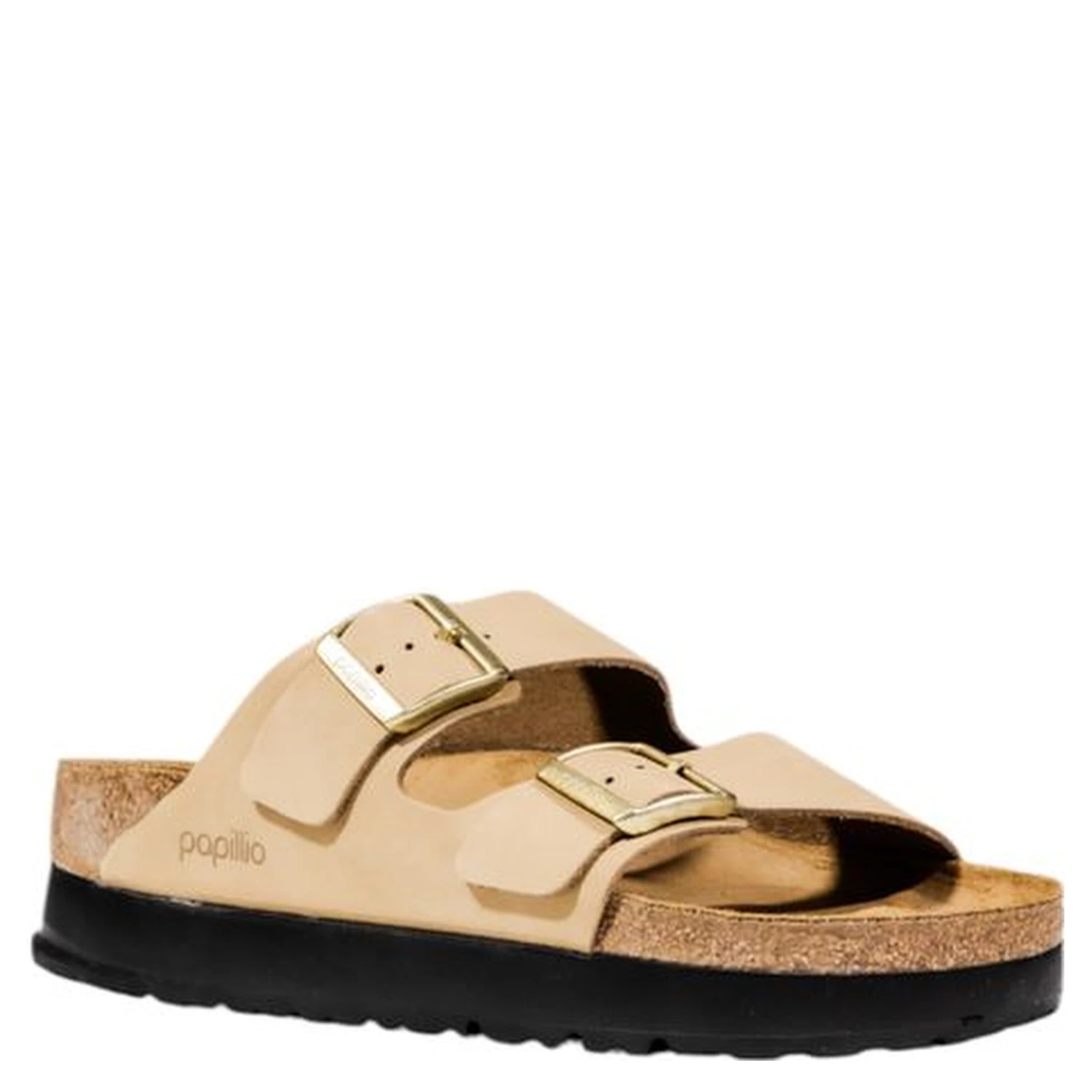 Beige Synthetic Platform Sandals