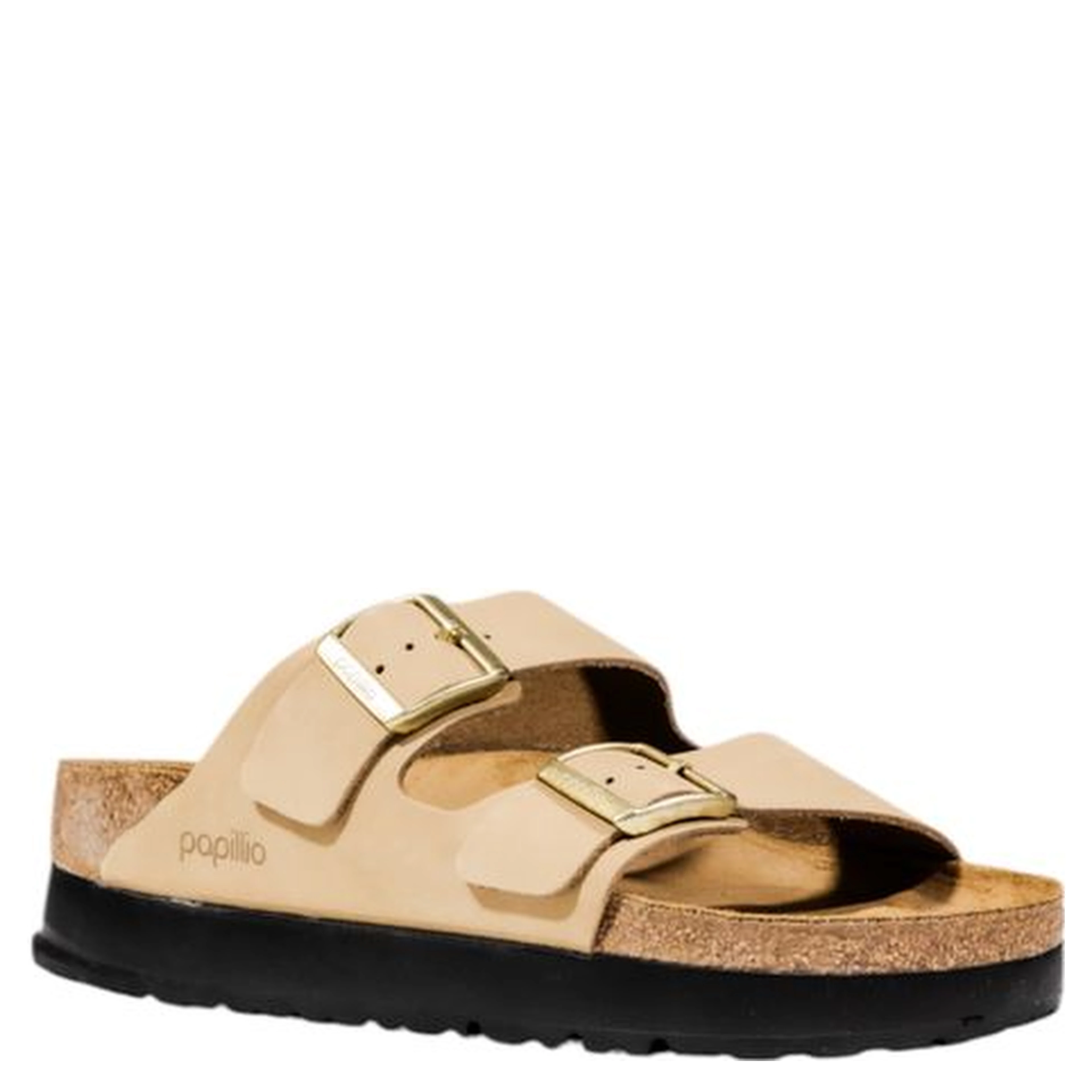Beige Synthetic Platform Sandals