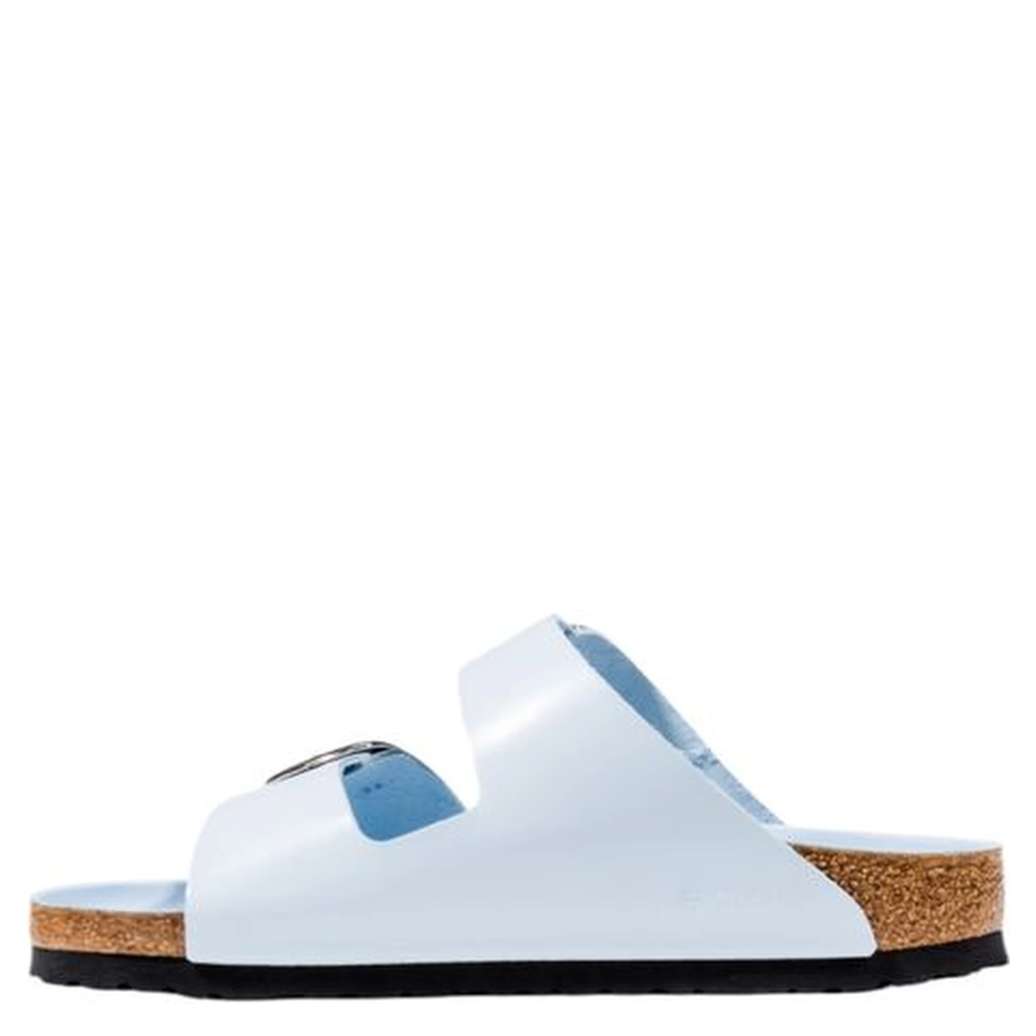 Blue Artificial Leather Slippers