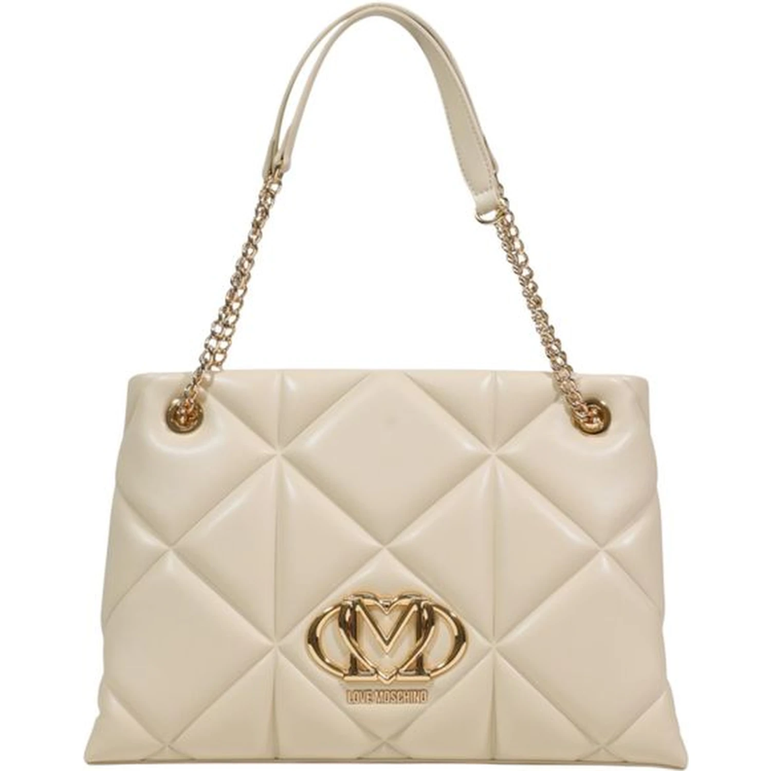 Beige Artificial Leather Handbag