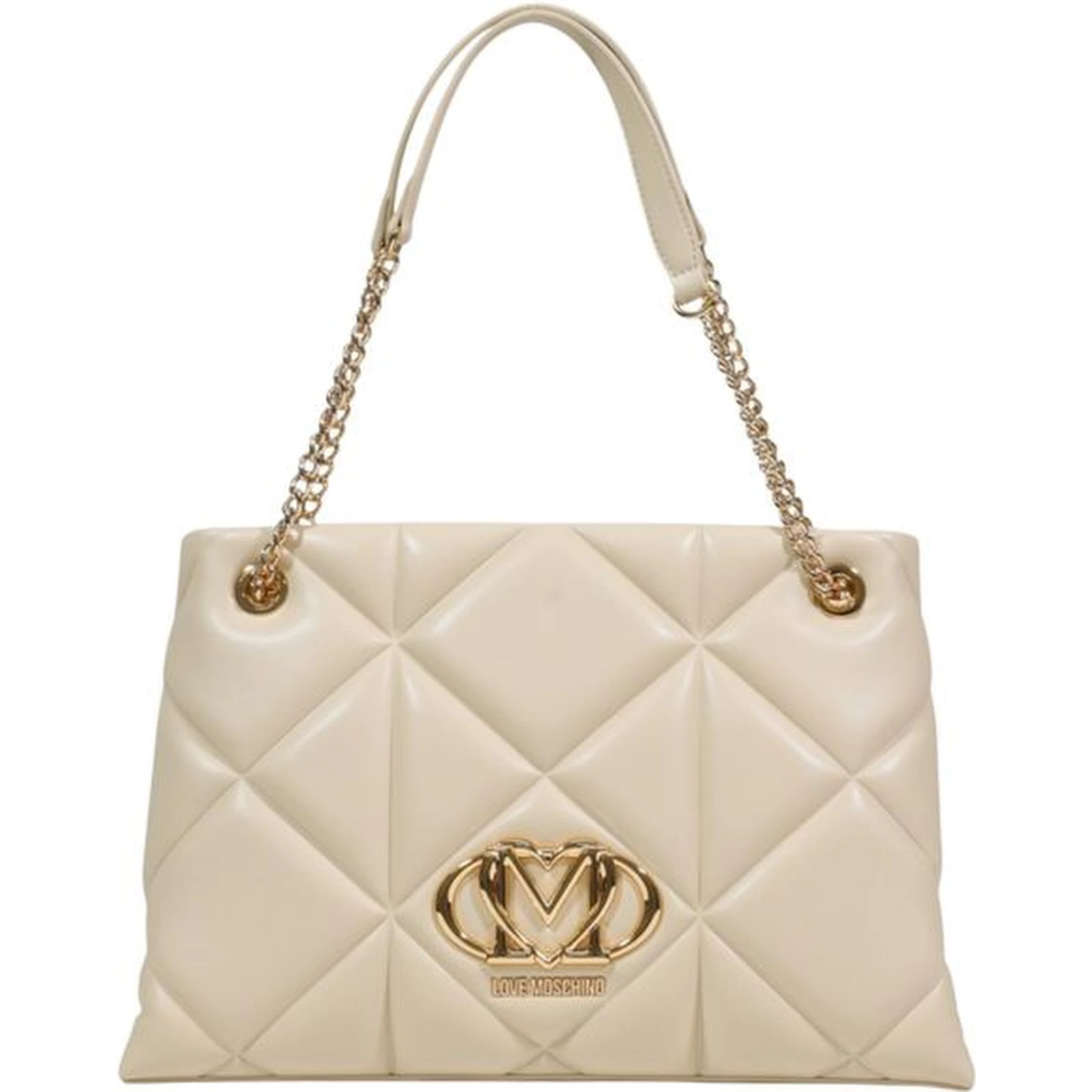 Beige Artificial Leather Handbag