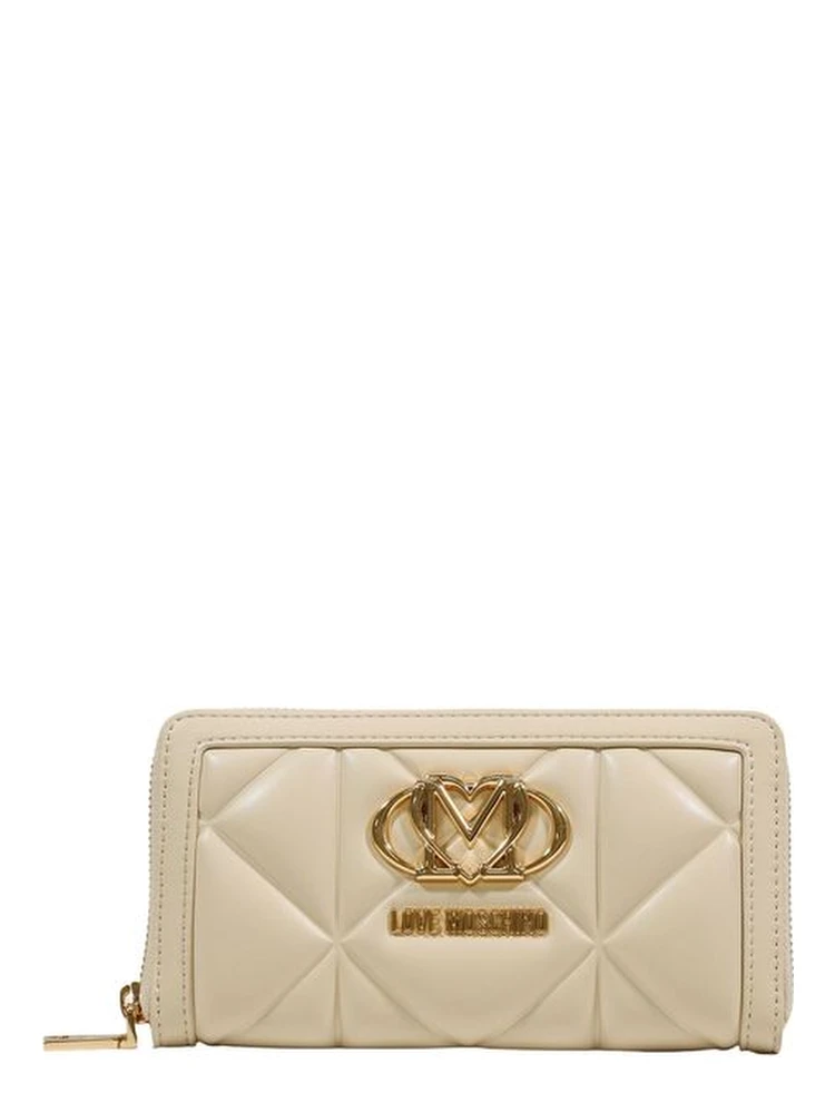 Cream Artificial Leather Wallet