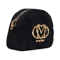 Black Suede Leather Handbag