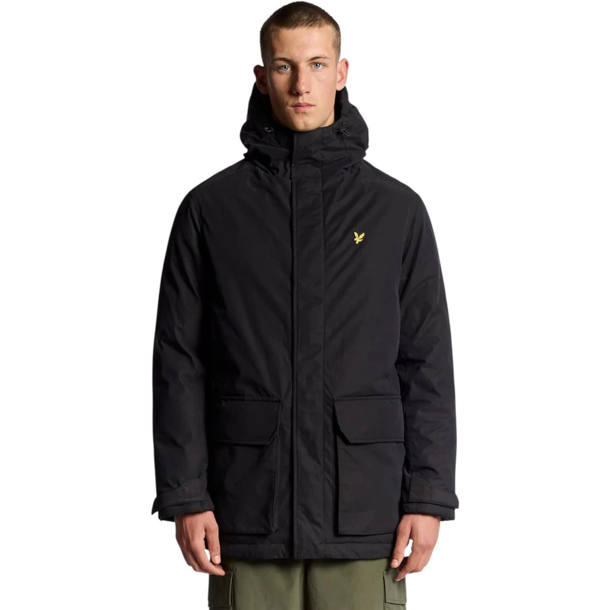 Black Polyester Parka