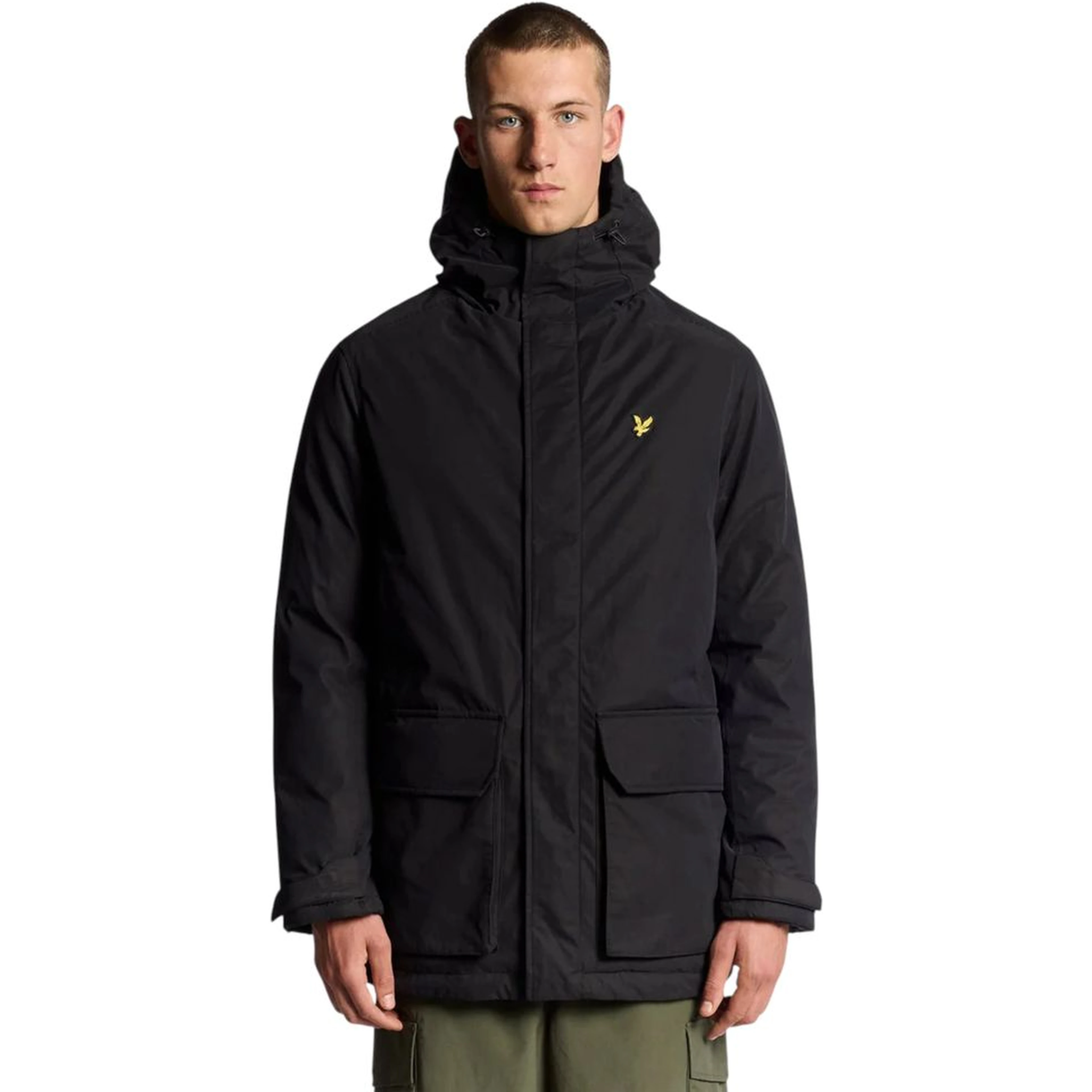 Black Polyester Parka