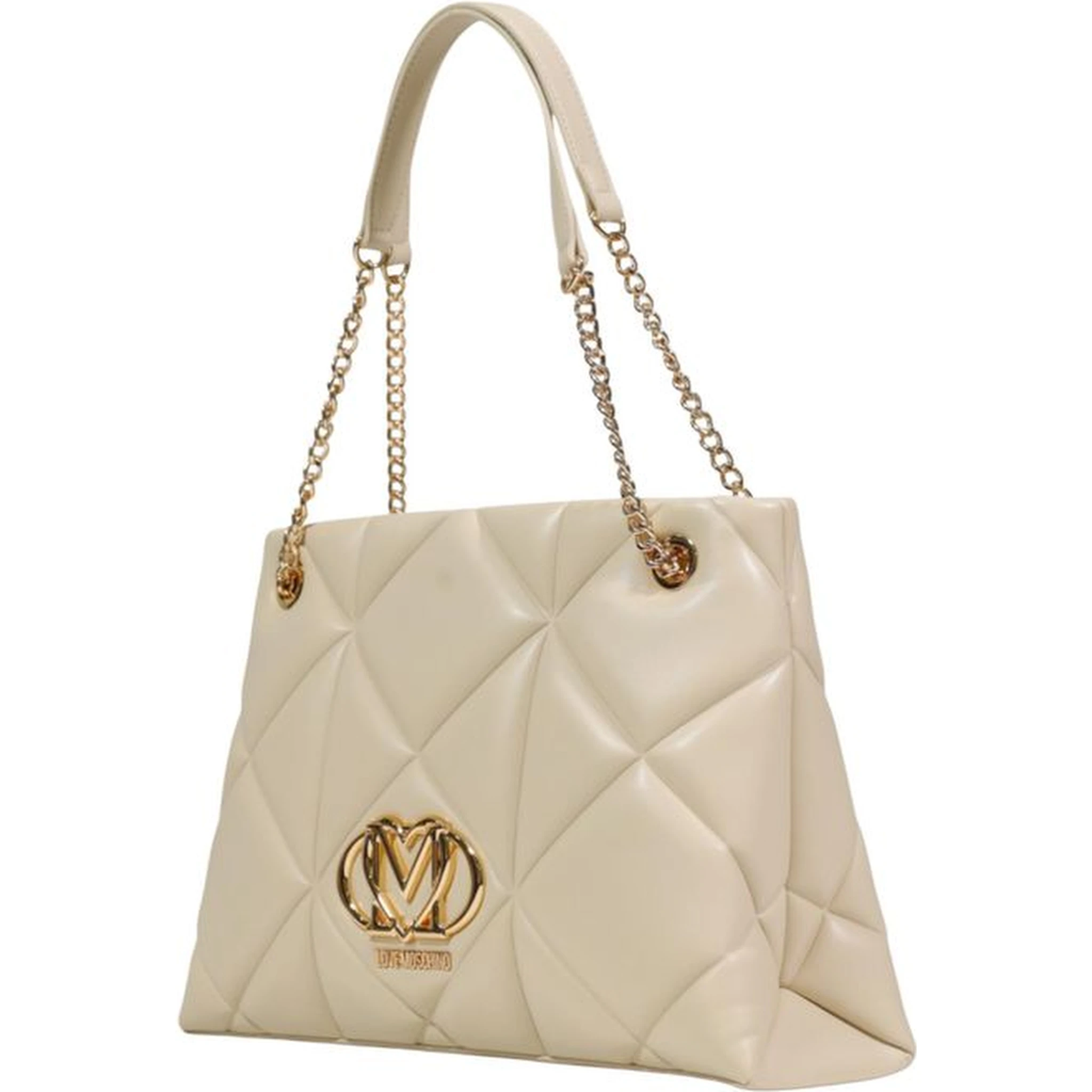 Beige Artificial Leather Handbag