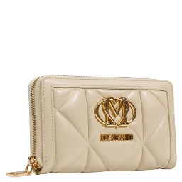 Cream Artificial Leather Wallet