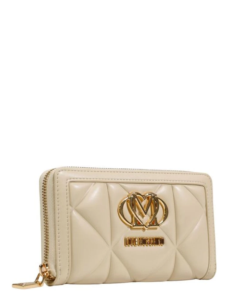 Cream Artificial Leather Wallet alternative