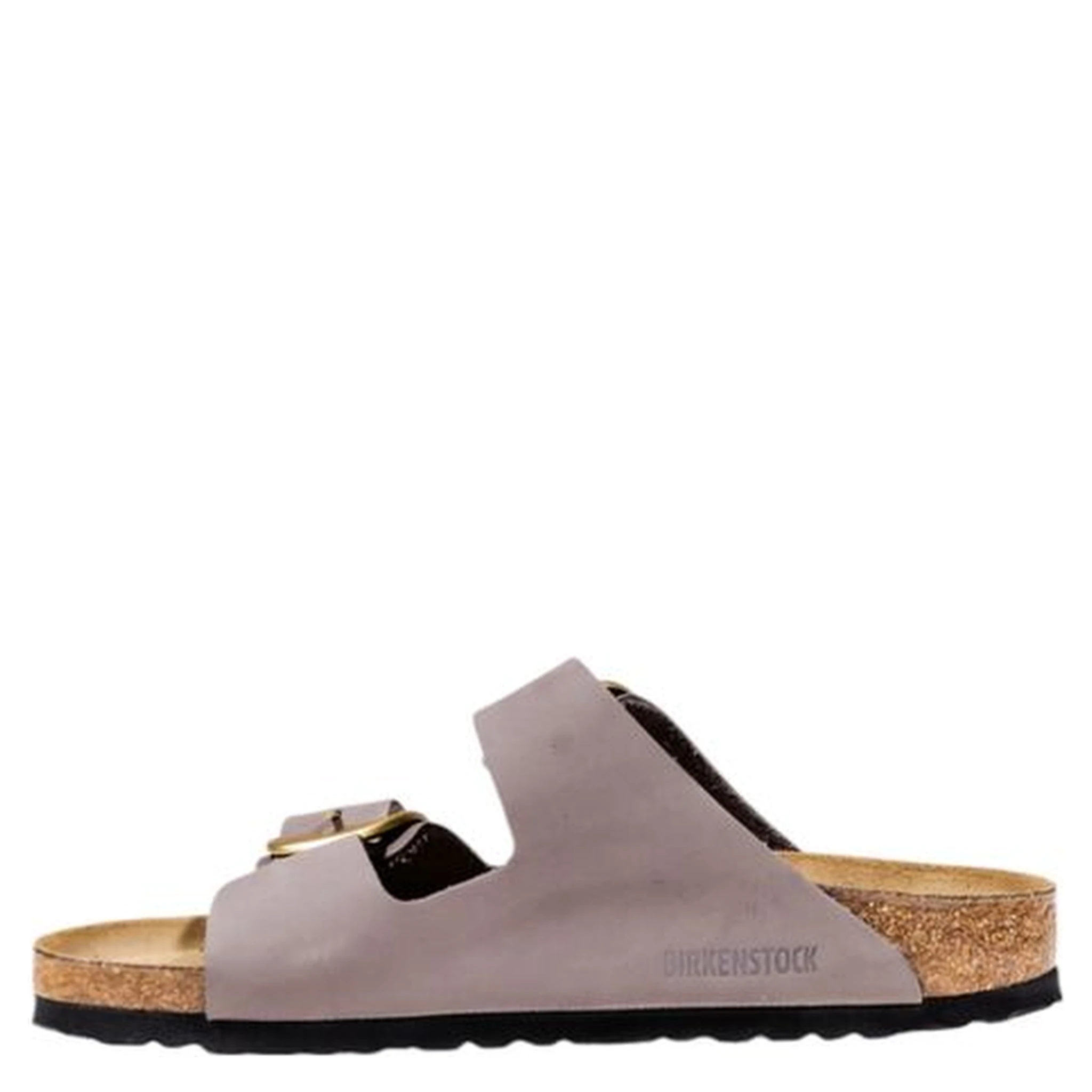 Purple Suede Leather Strap-On Sandals