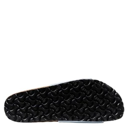 Blue Artificial Leather Flat Sandals