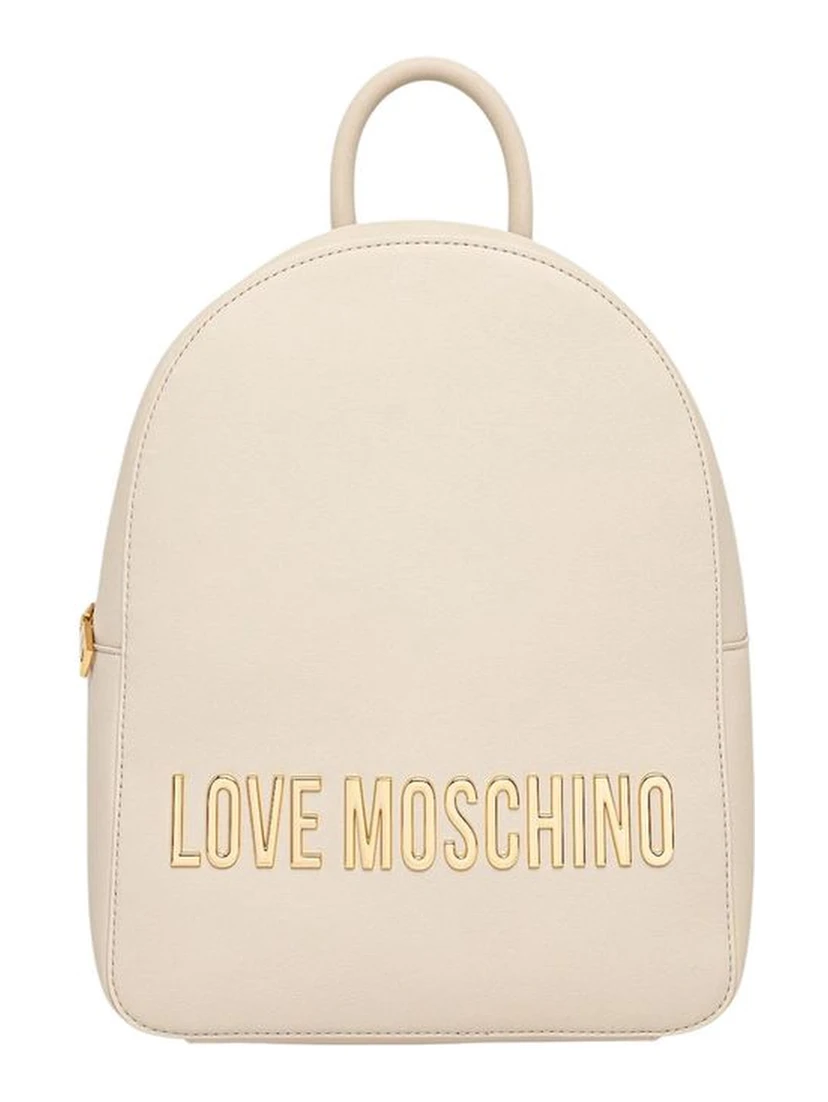 Beige Polyethylene Backpack