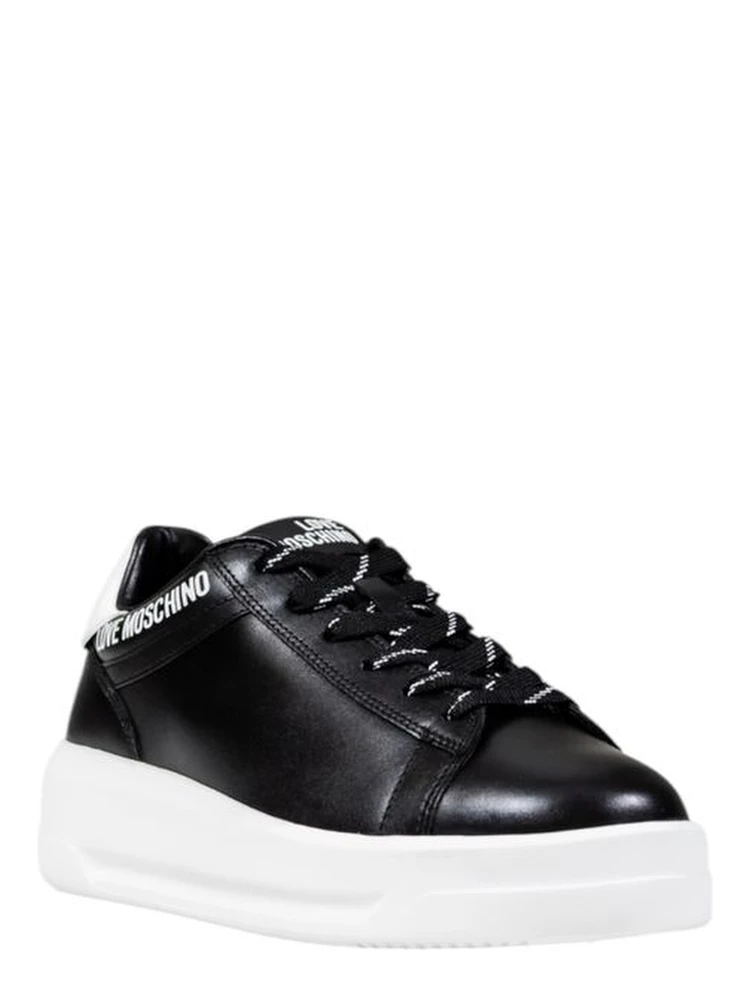 Black And White Synthetic Chunky Sneakers alternative