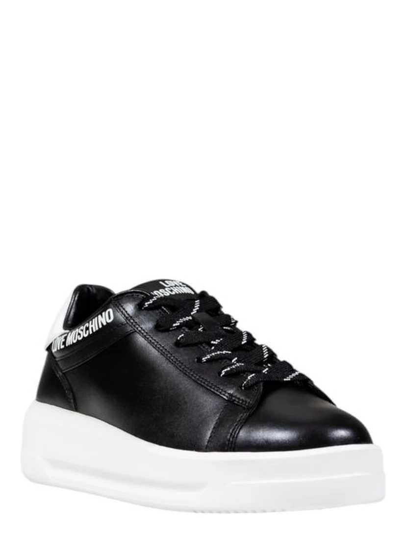 Black And White Synthetic Chunky Sneakers