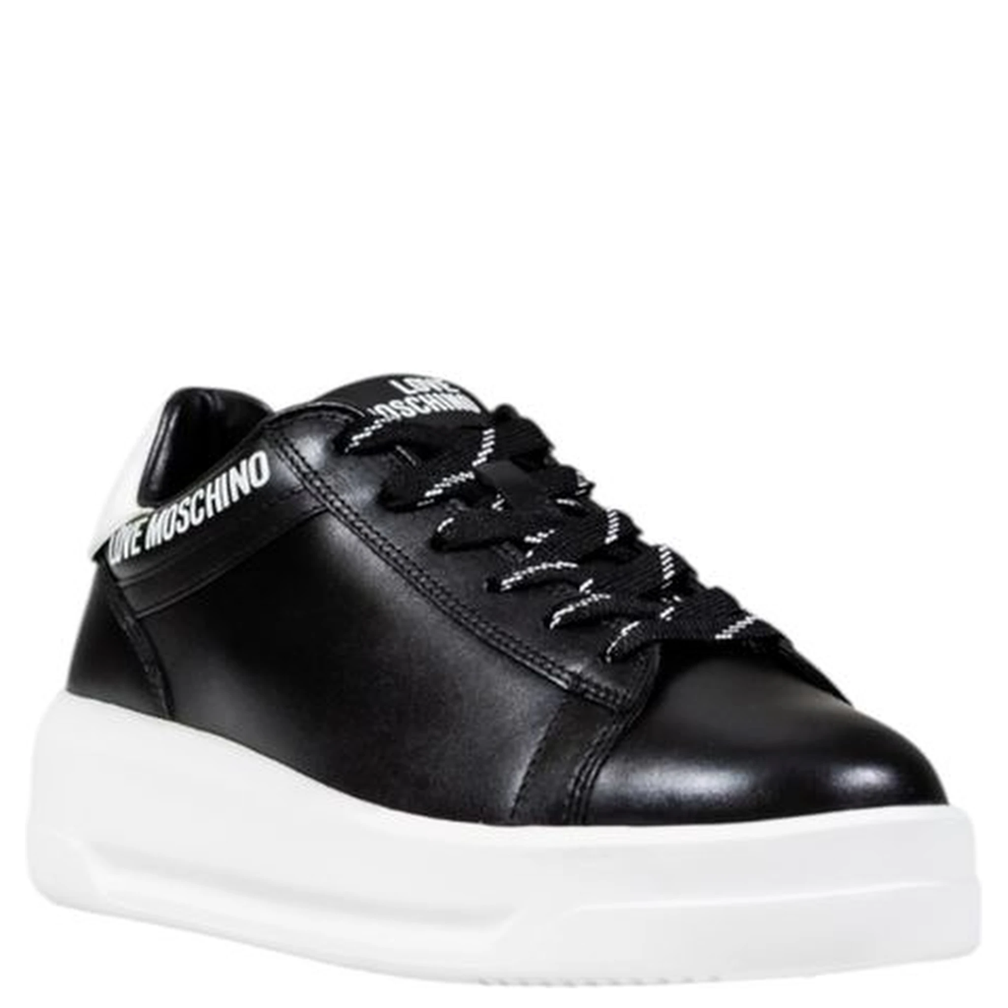 Black And White Synthetic Chunky Sneakers