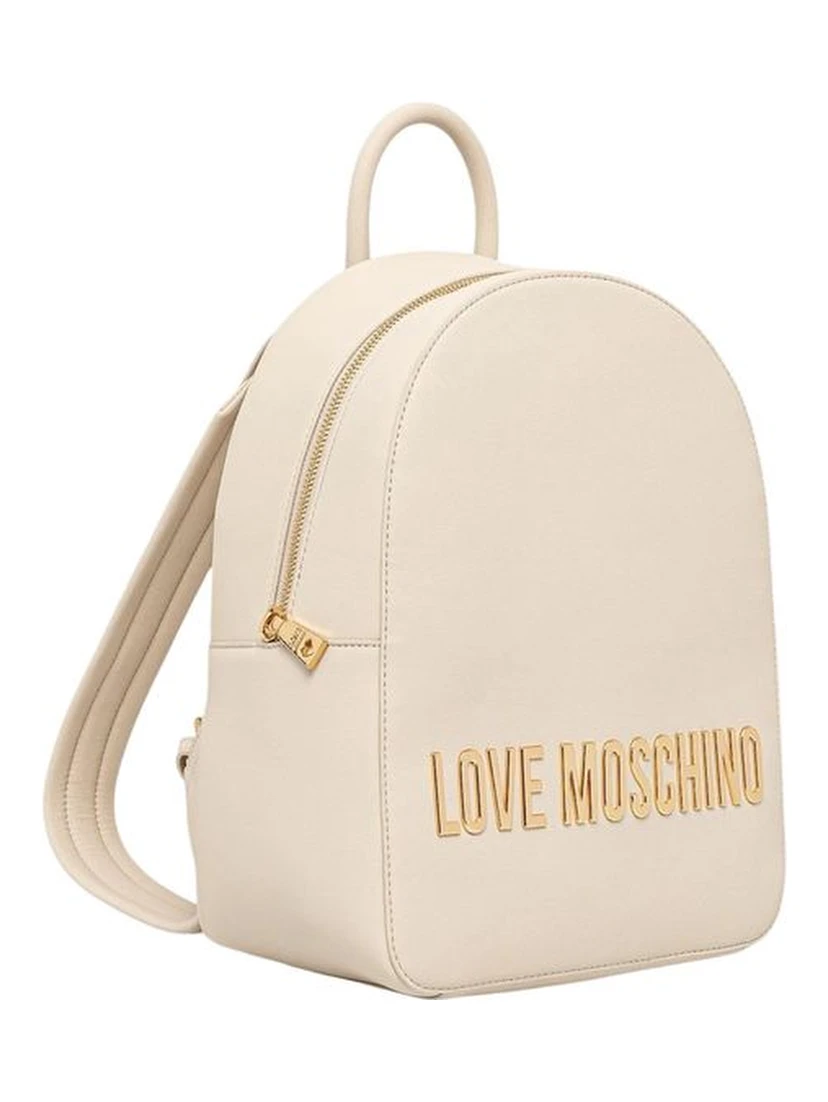 Beige Polyethylene Backpack