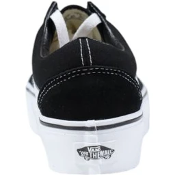 Black And White Fabric Platform Sneakers