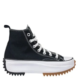 Black And White Fabric Chunky Sneakers
