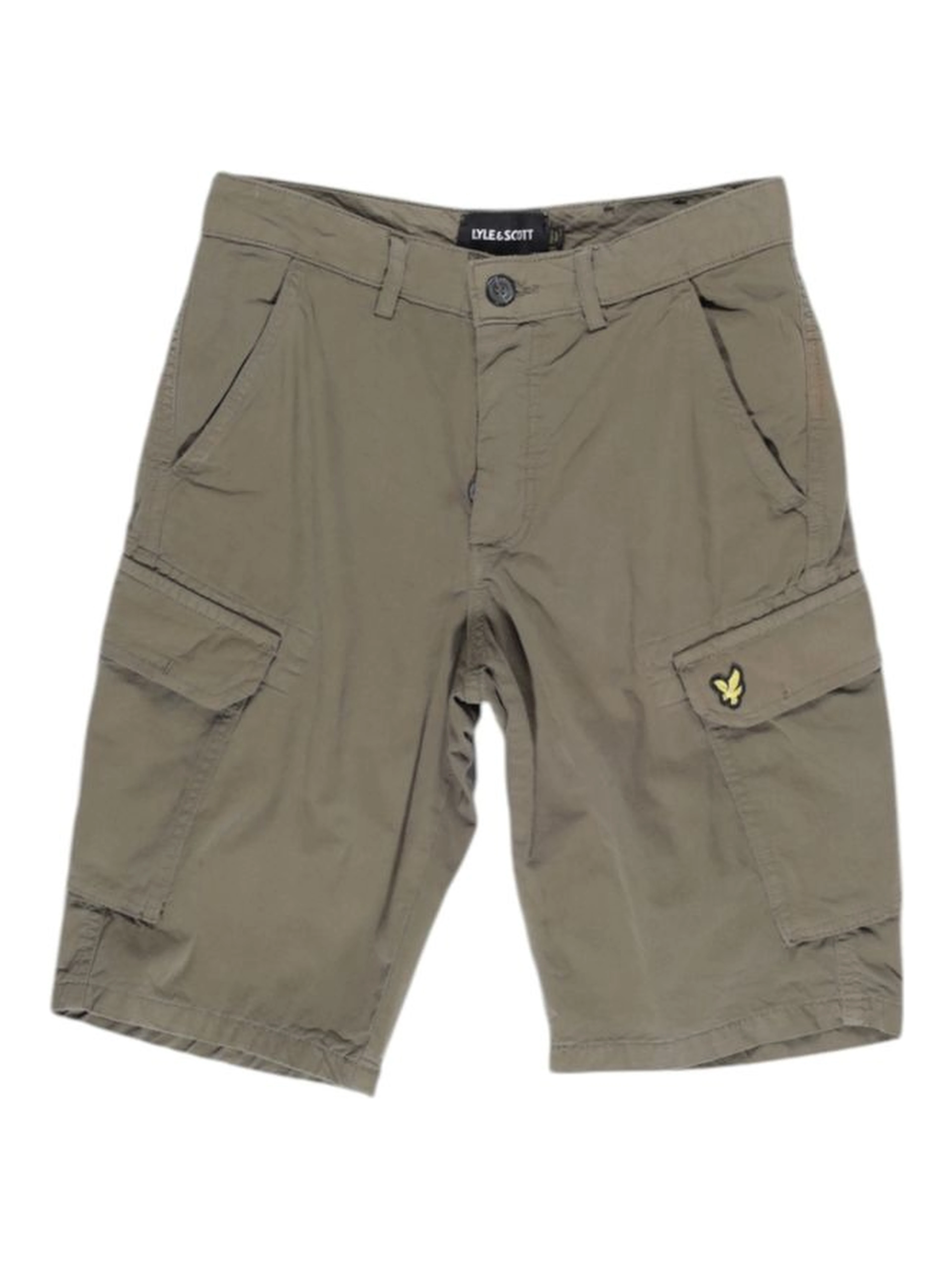 Green Cotton Bermuda Shorts