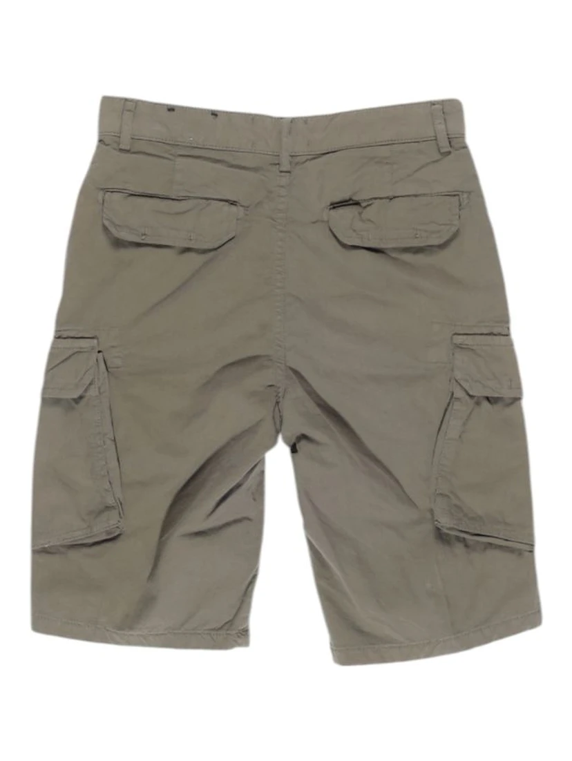 Green Cotton Bermuda Shorts