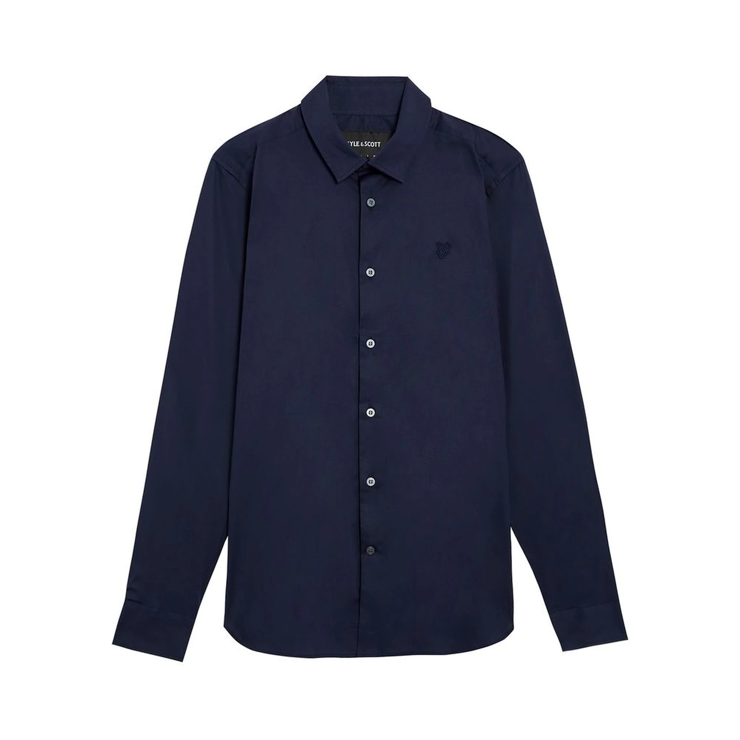 Blue Cotton Dress Shirt