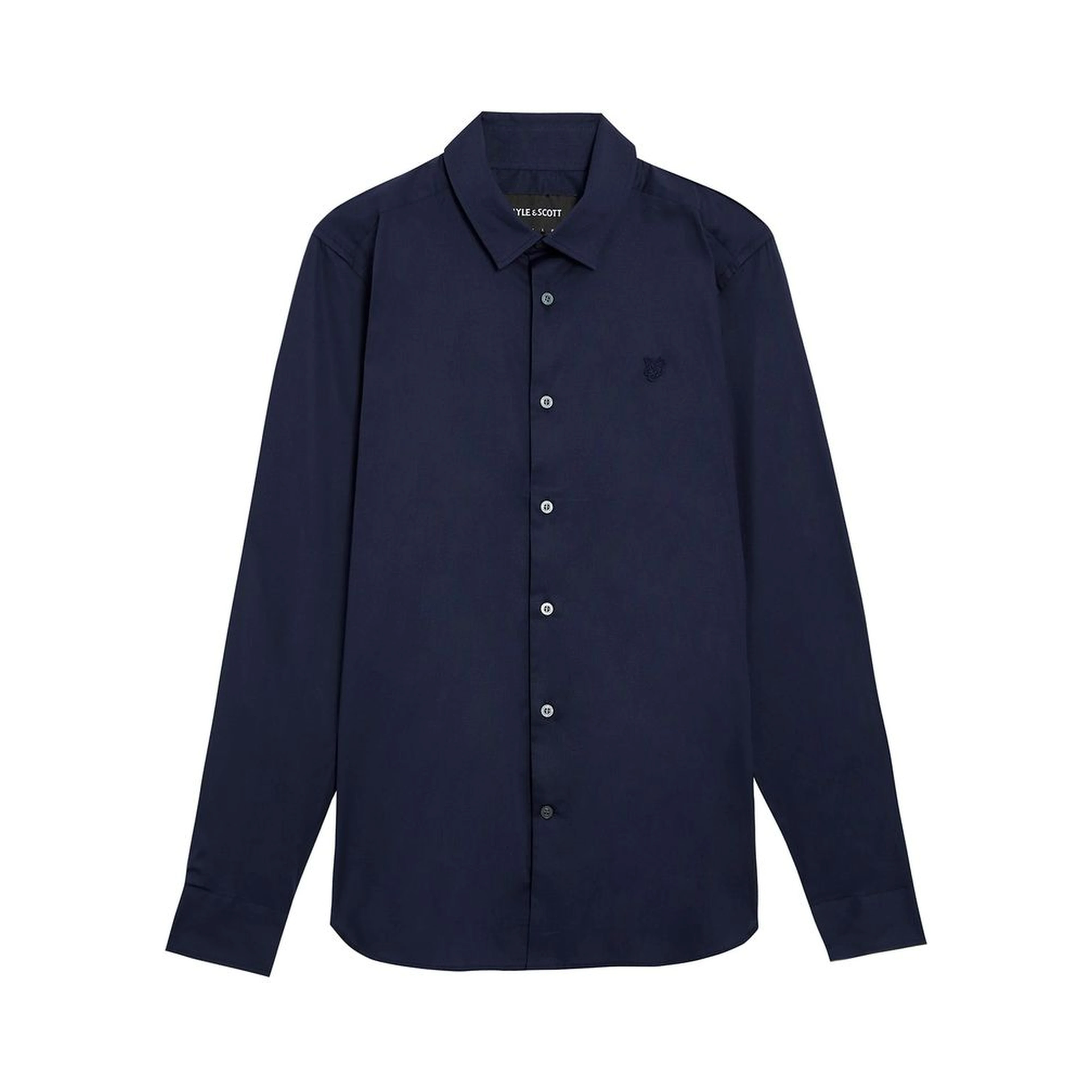 Blue Cotton Dress Shirt