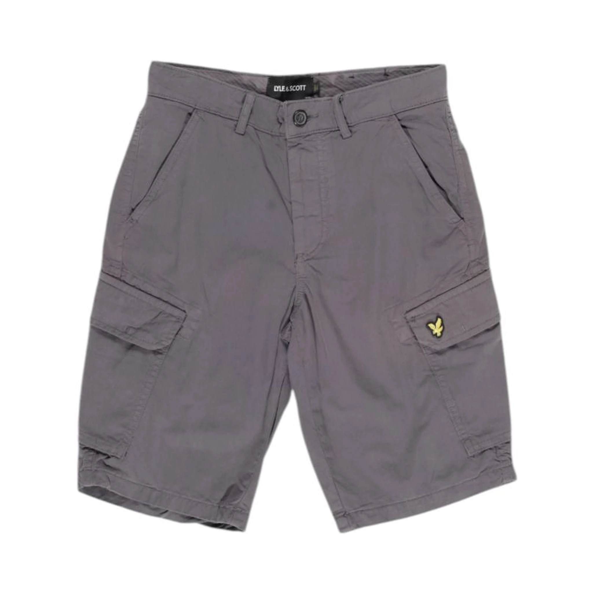 Gray Cotton Bermuda Shorts