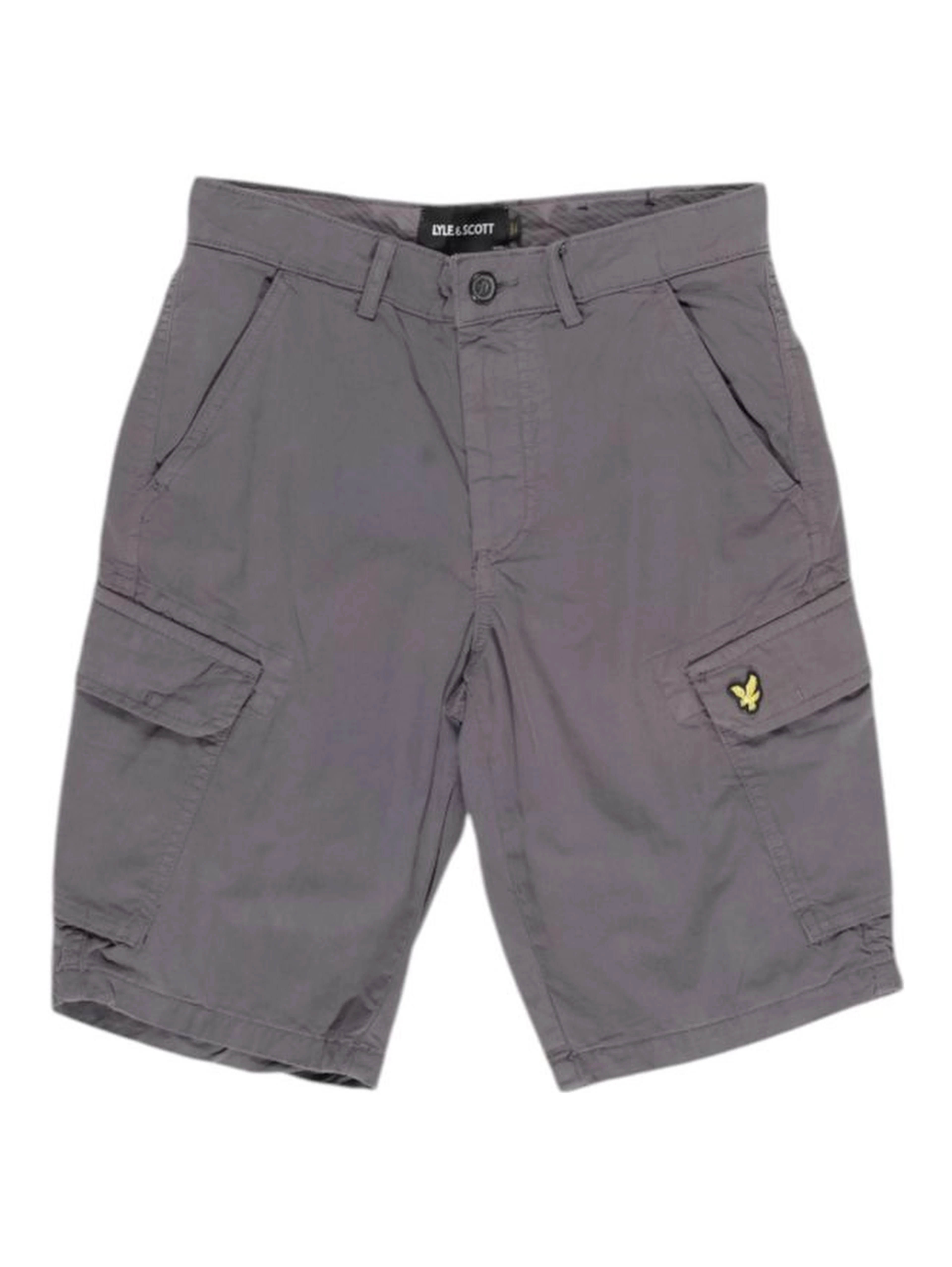 Gray Cotton Bermuda Shorts