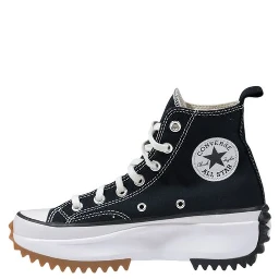 Black And White Fabric Chunky Sneakers