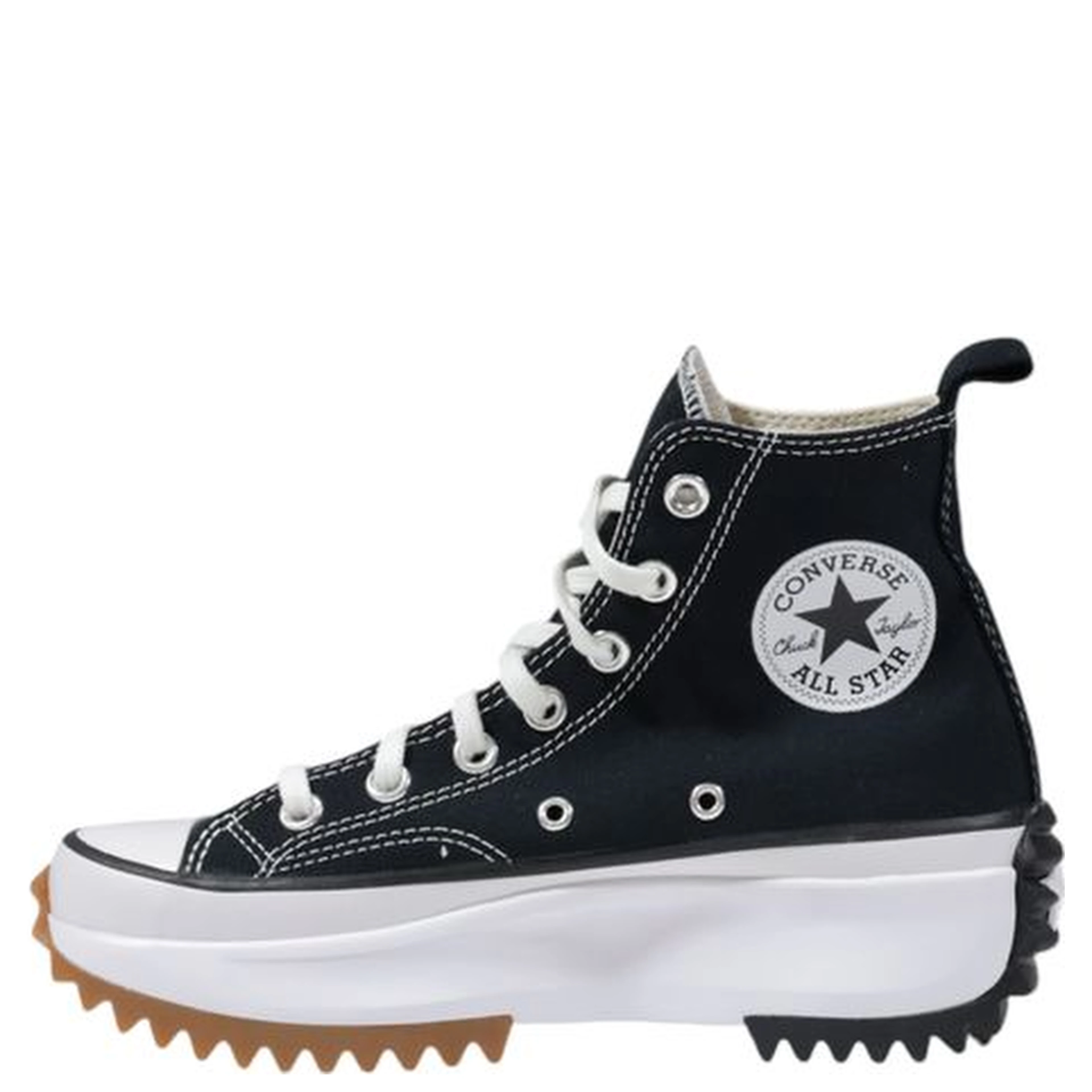 Black And White Fabric Chunky Sneakers