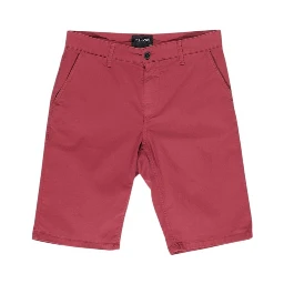 Bordeaux Cotton Bermuda Shorts