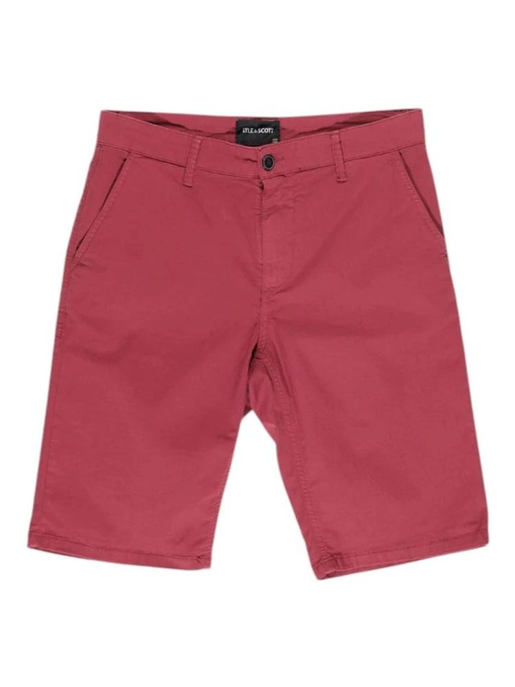 Bordeaux Cotton Bermuda Shorts