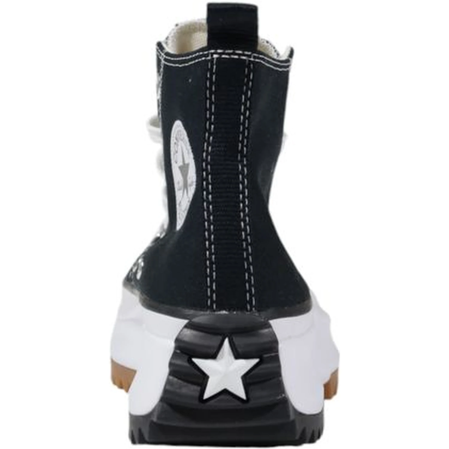 Black And White Fabric Chunky Sneakers