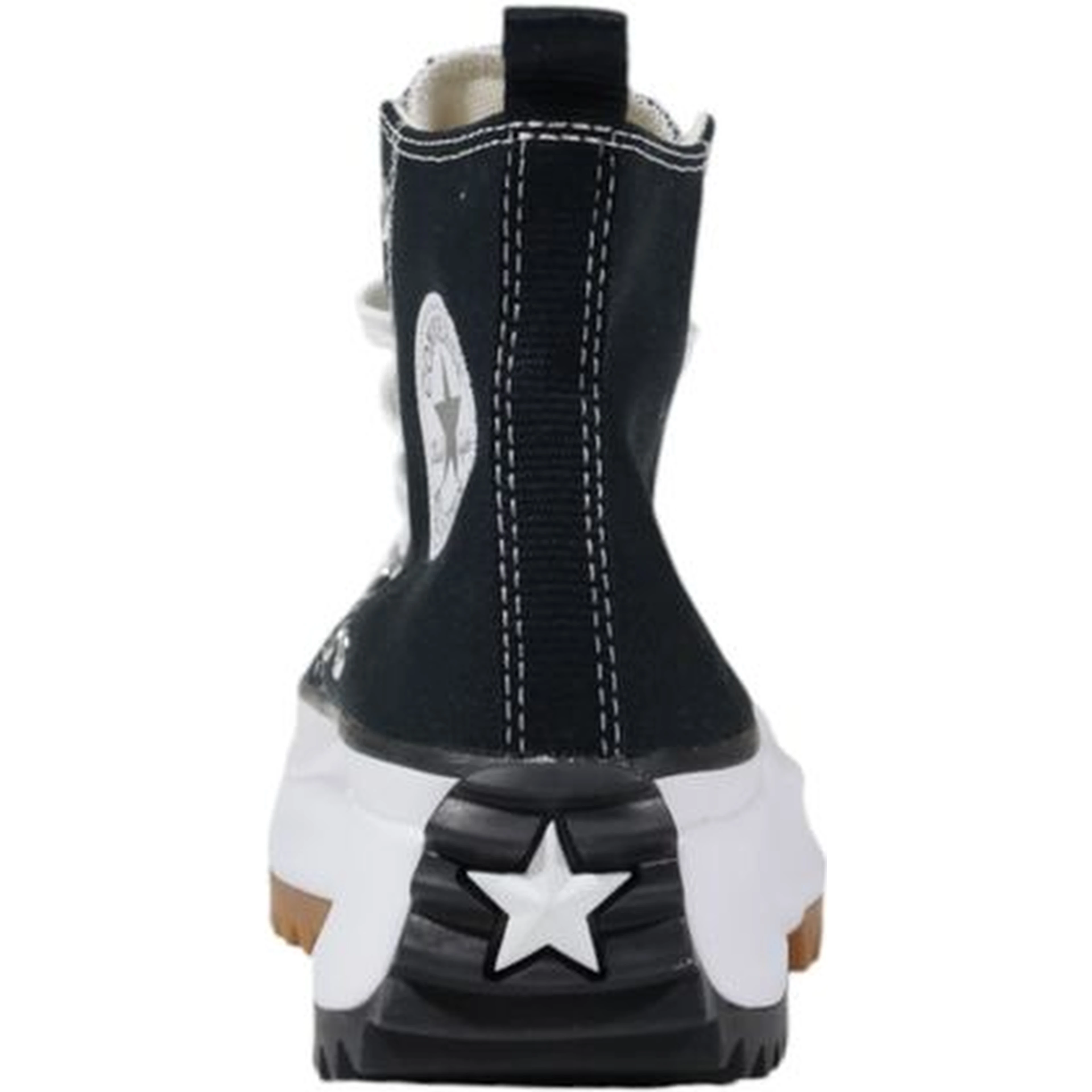 Black And White Fabric Chunky Sneakers