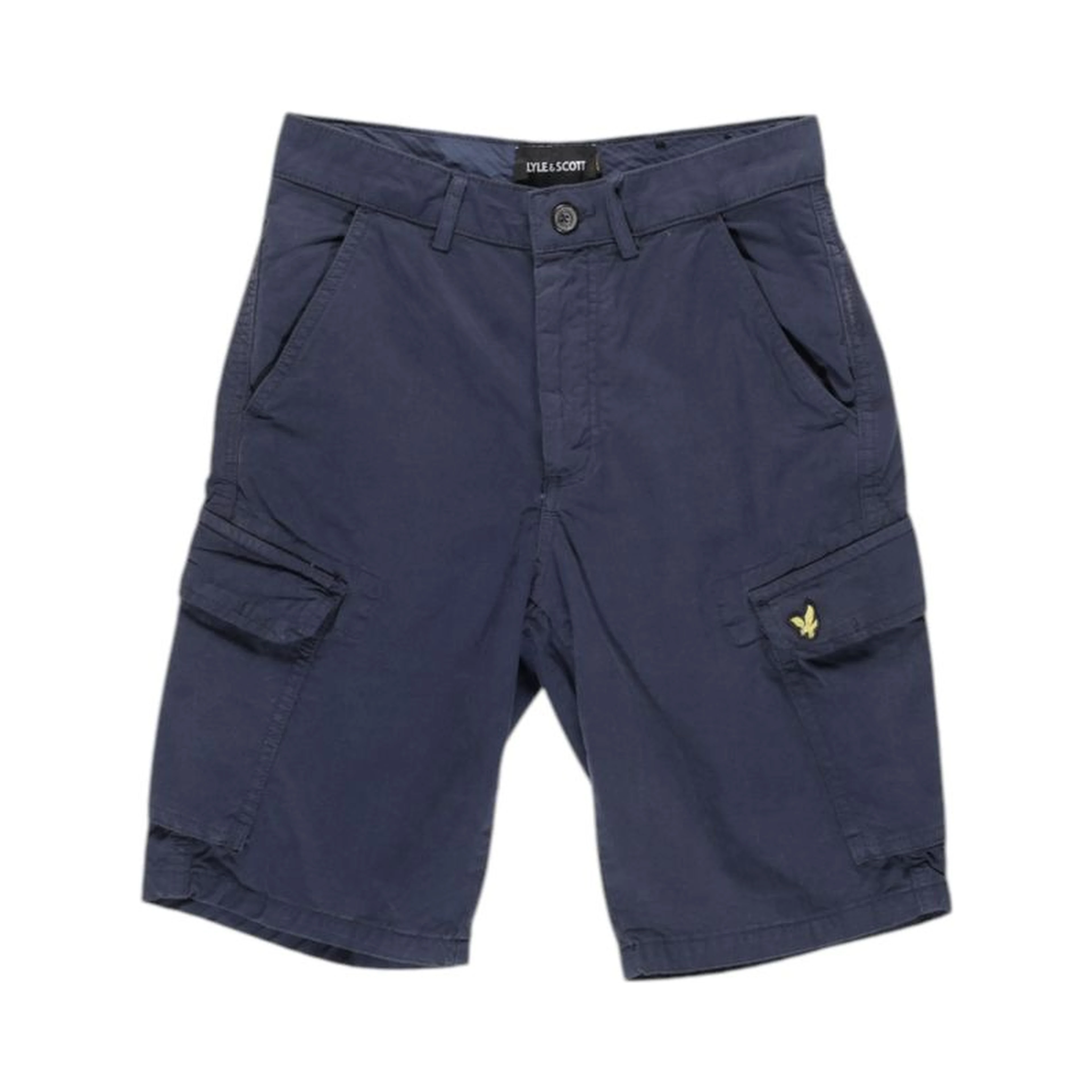 Blue Cotton Bermuda Shorts
