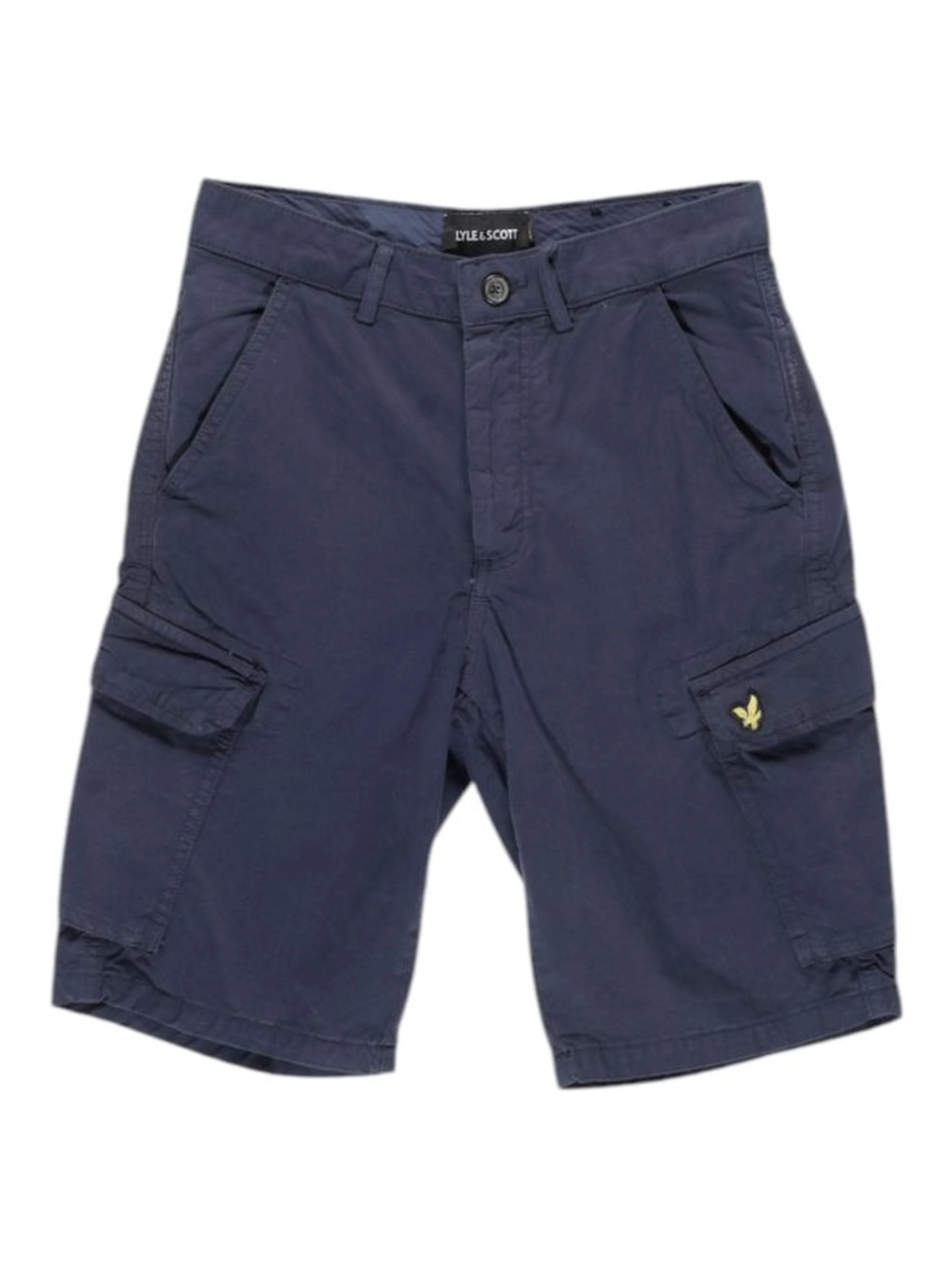 Blue Cotton Bermuda Shorts