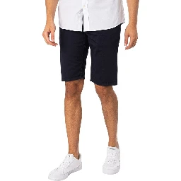 Blue Cotton Bermuda Shorts