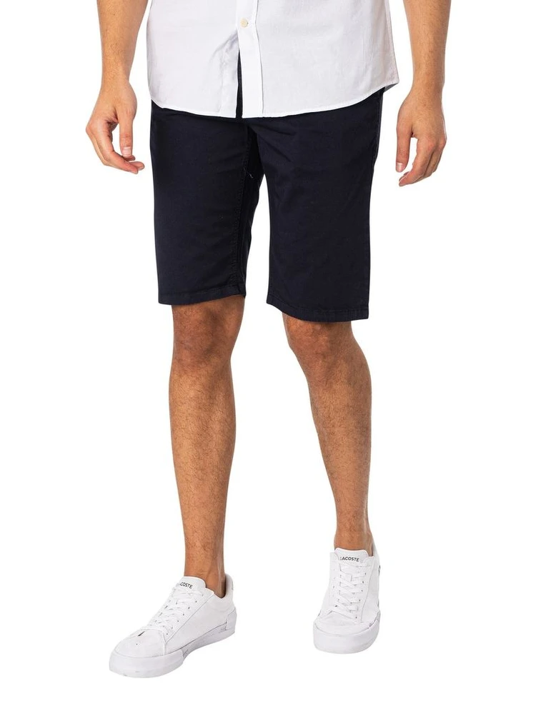 Blue Cotton Bermuda Shorts