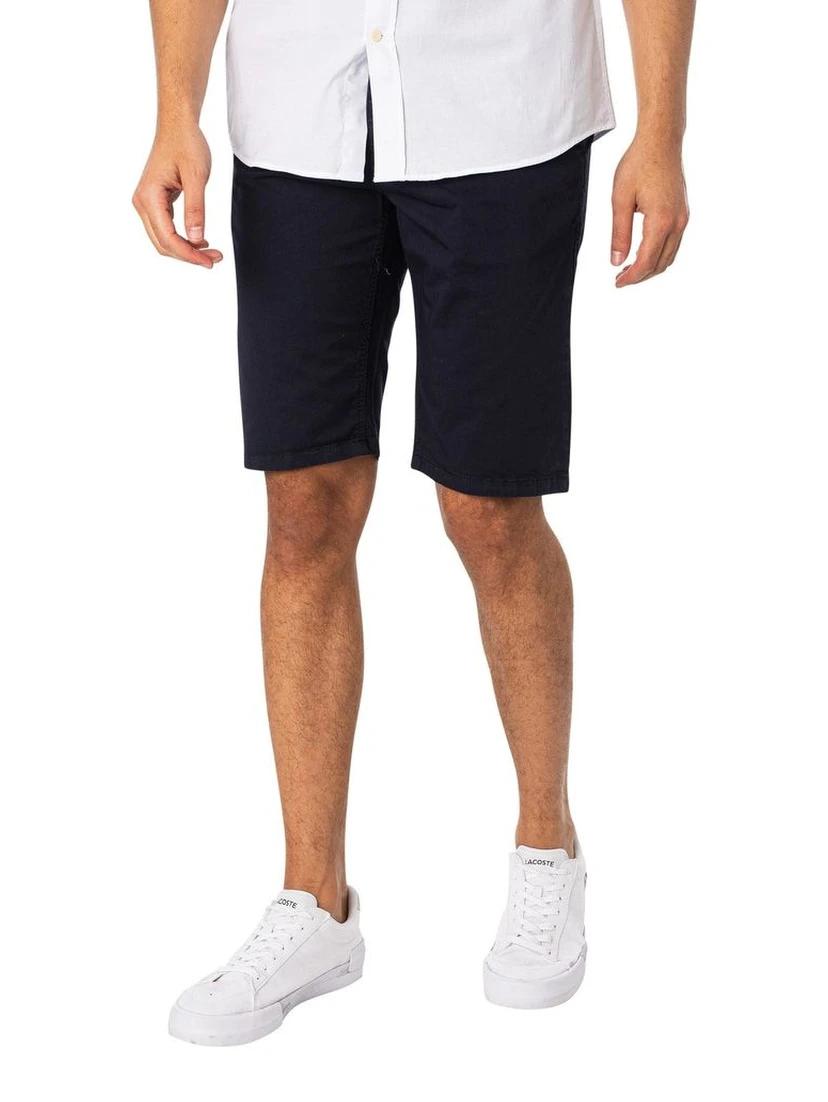 Blue Cotton Bermuda Shorts