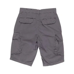 Gray Cotton Bermuda Shorts