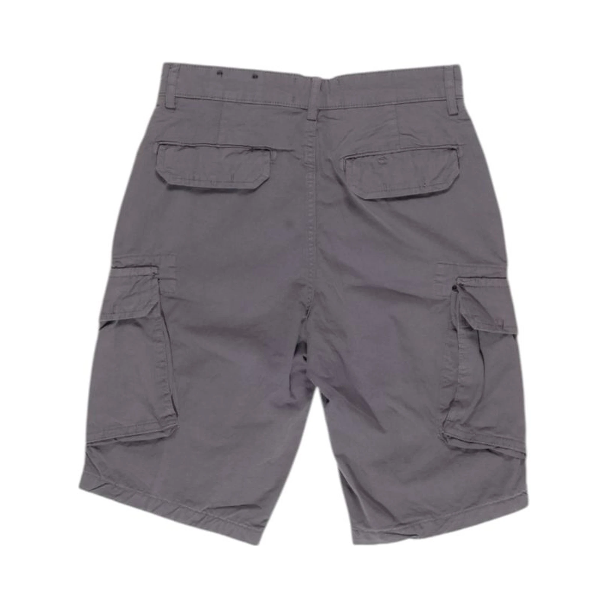 Gray Cotton Bermuda Shorts