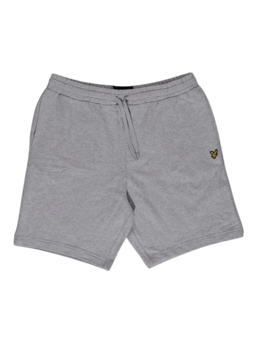 Gray Cotton Bermuda Shorts