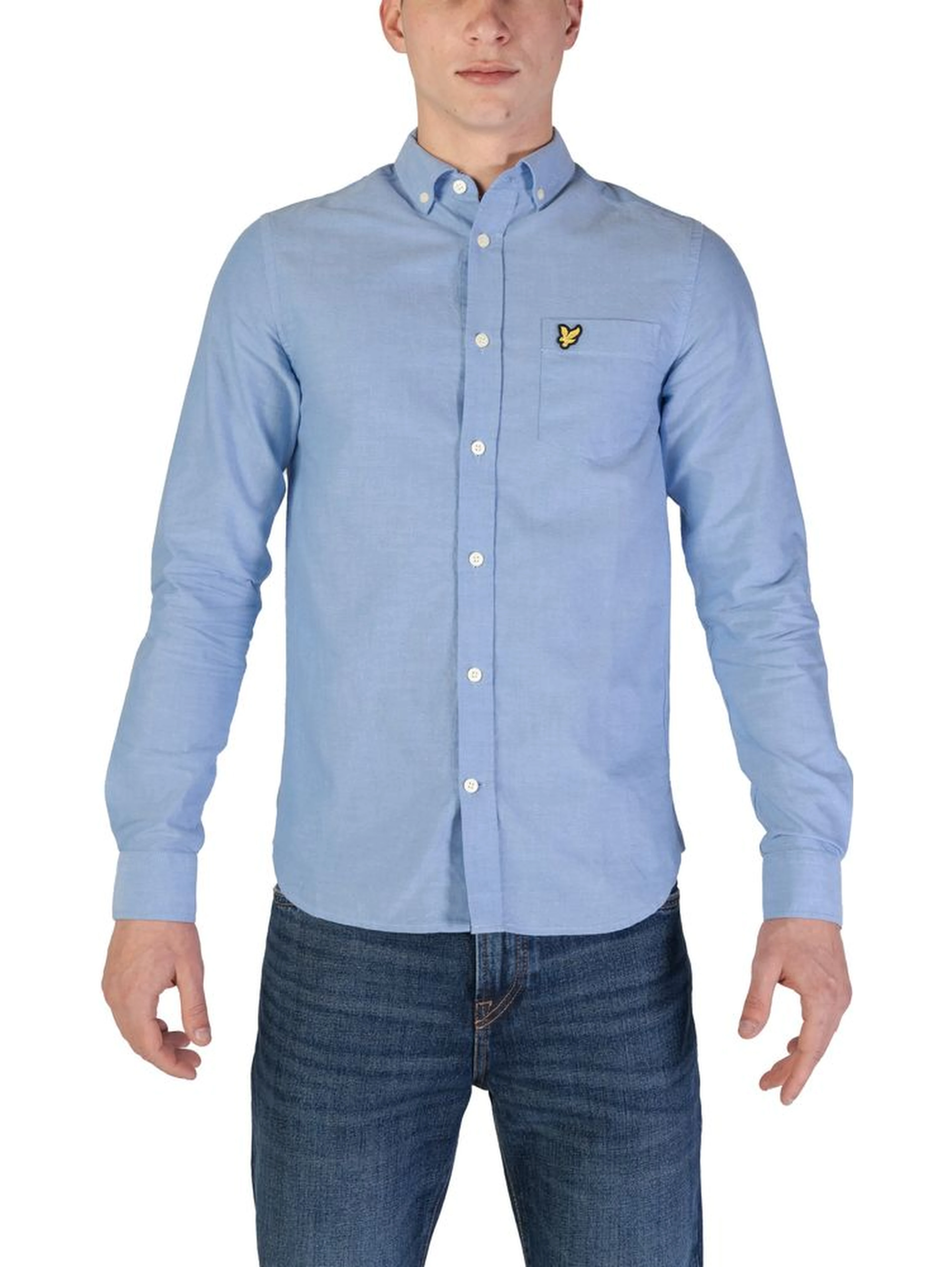 Blue Organic Cotton Dress Shirt