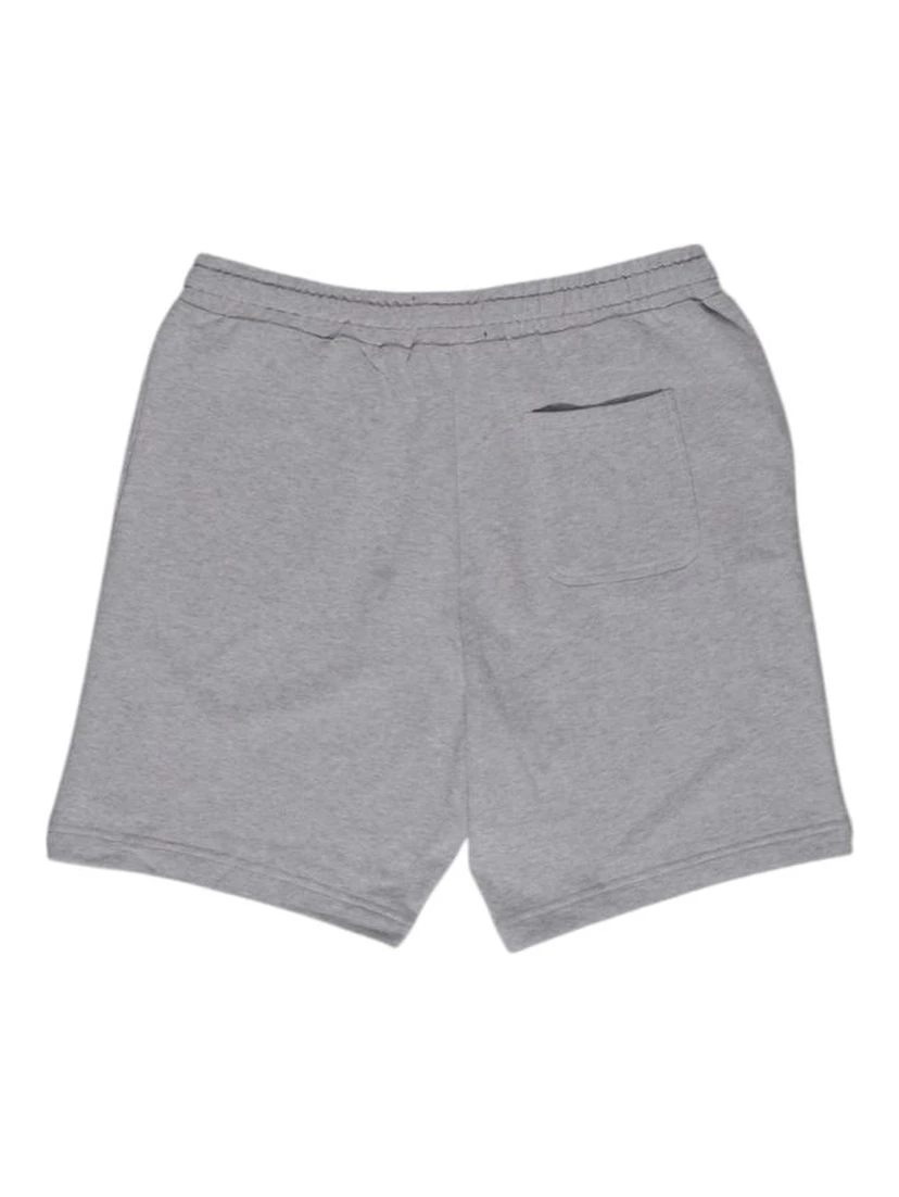Gray Cotton Bermuda Shorts