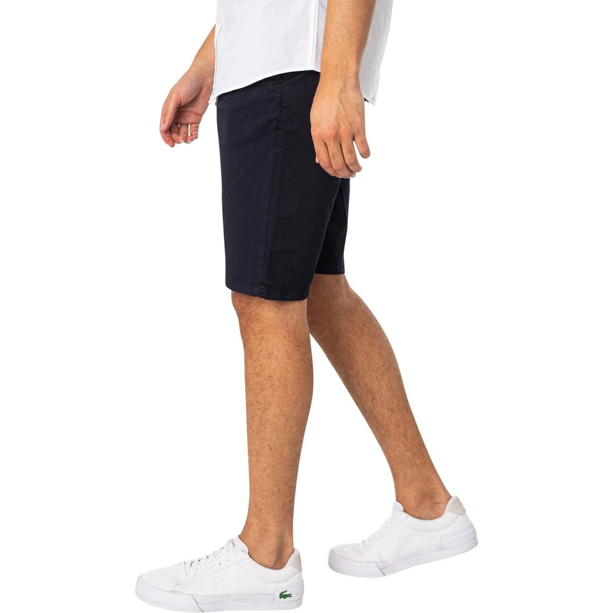 Blue Cotton Bermuda Shorts