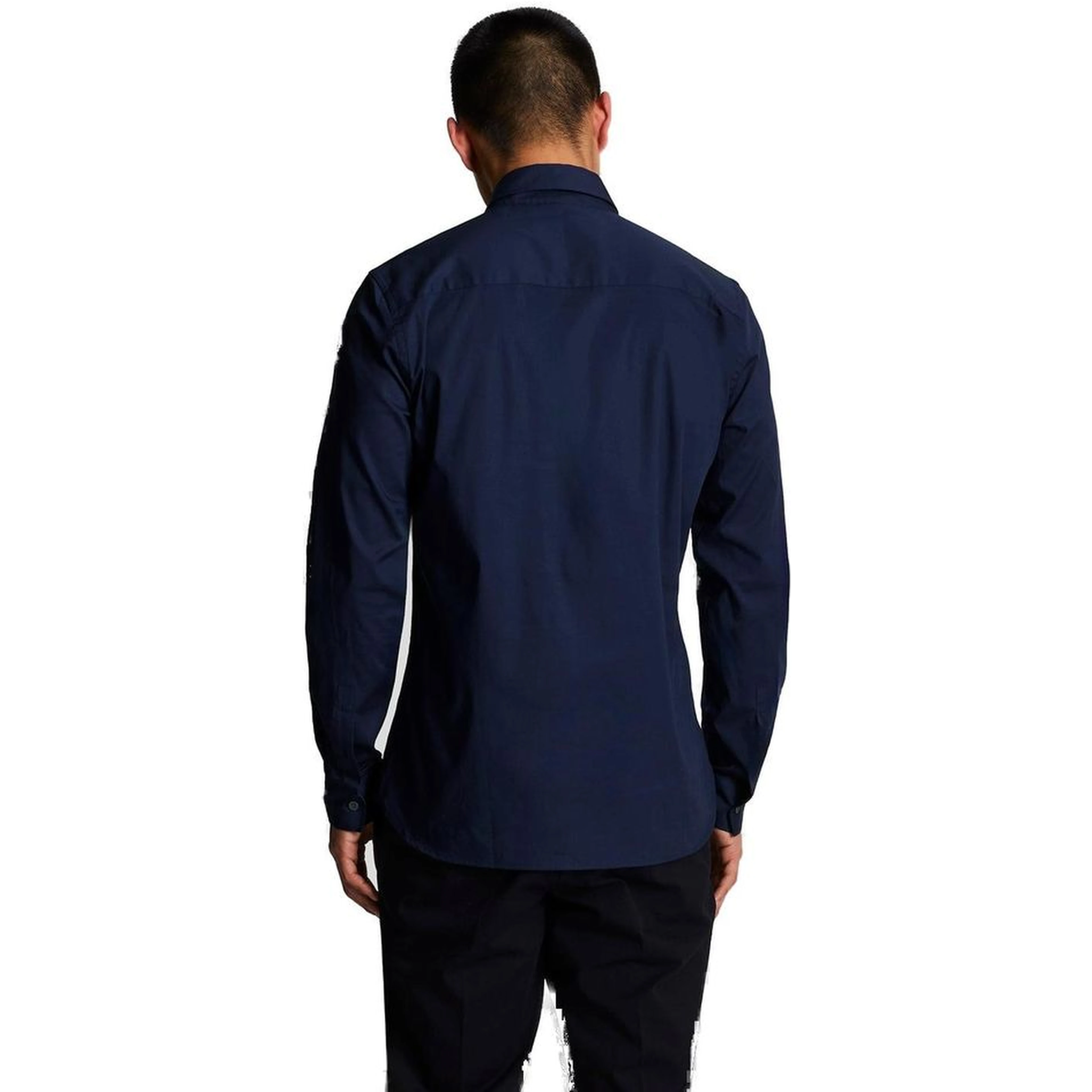 Blue Cotton Dress Shirt