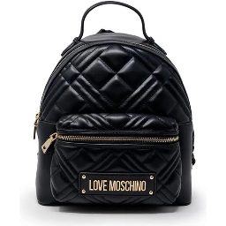 حقيبة ظهر سوداء من البولي إيثيلين