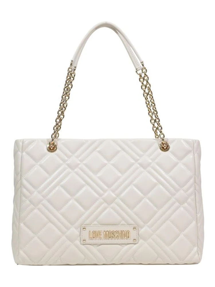 Beige Polyethylene Handbag